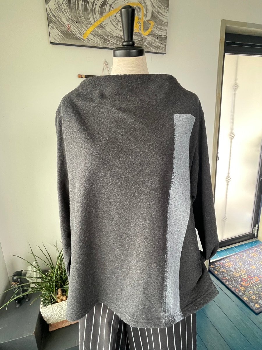 センソユニコ　萌　センソ　中古　リサイクル　レディース　トップス　カットソー　グレー　美品_画像1