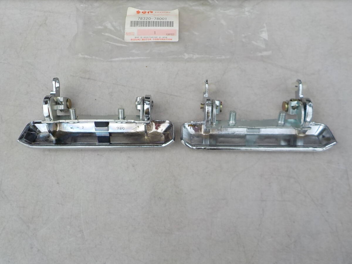 スズキ キャリイ ST30 メッキ ドアハンドル 左右 新品 当時物 ST40 ジムニー アルト SJ30 SS30 キャリー SUZUKI CARRY Jimny 78320-78001_画像4