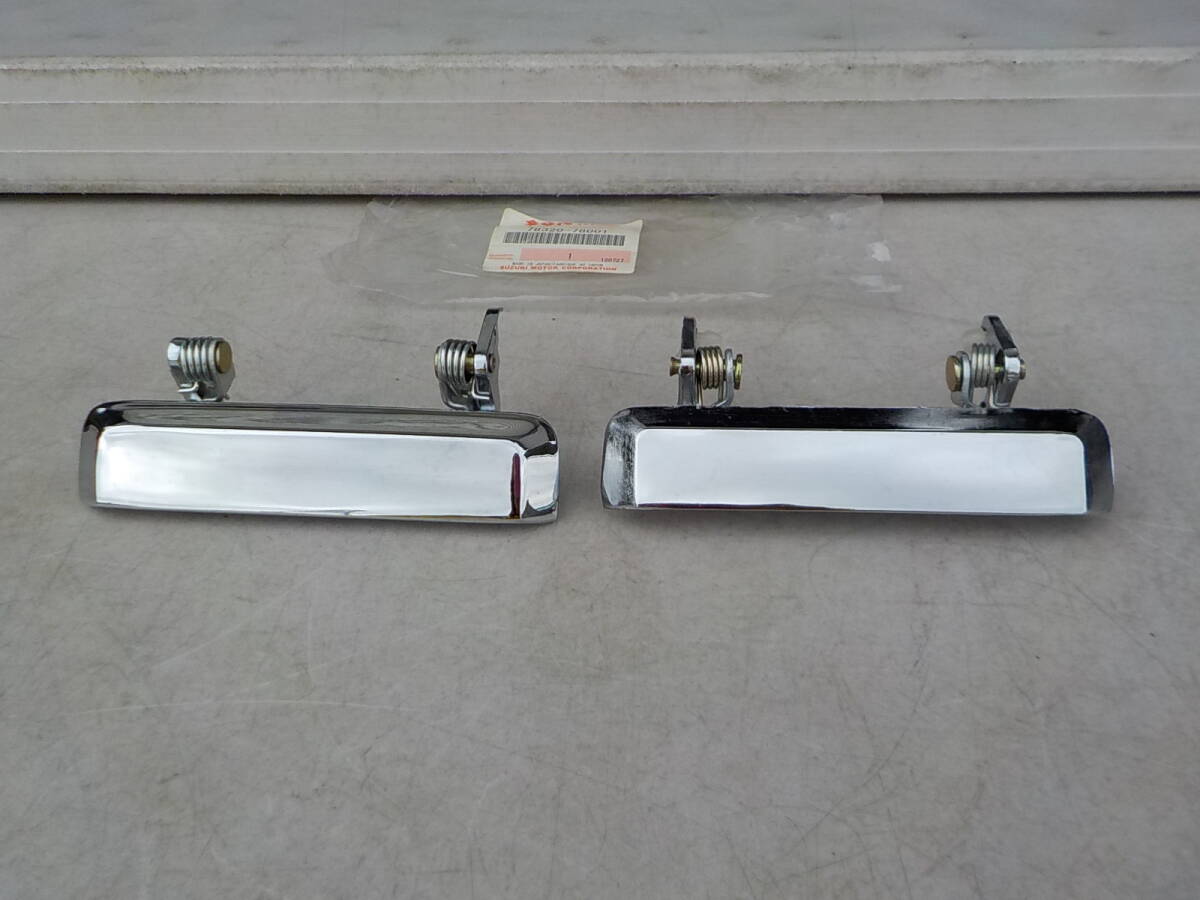 スズキ キャリイ ST30 メッキ ドアハンドル 左右 新品 当時物 ST40 ジムニー アルト SJ30 SS30 キャリー SUZUKI CARRY Jimny 78320-78001_画像1
