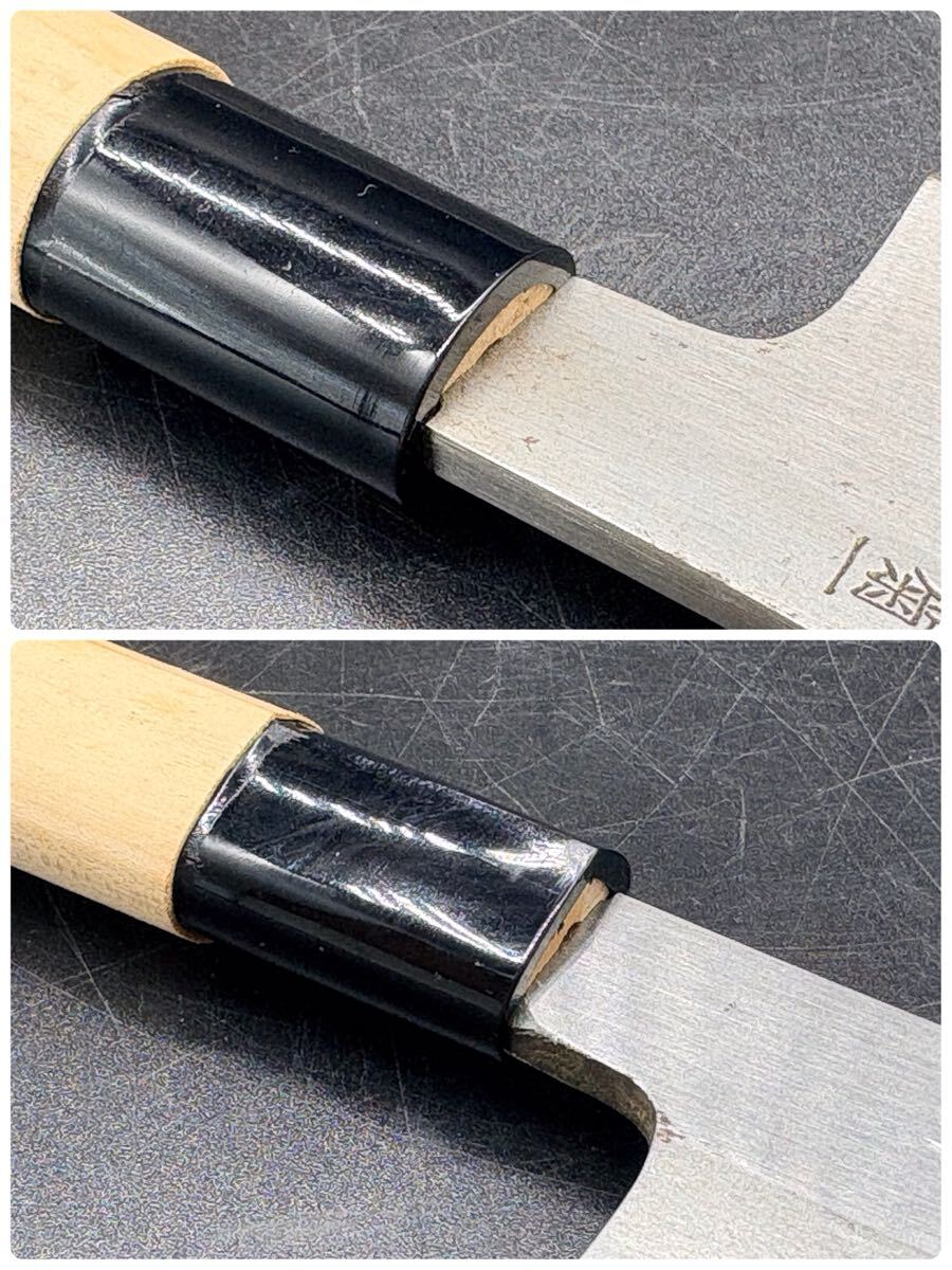 菊一文殊四郎包永 三徳包丁 奈良 包丁 和包丁 -332-_画像6