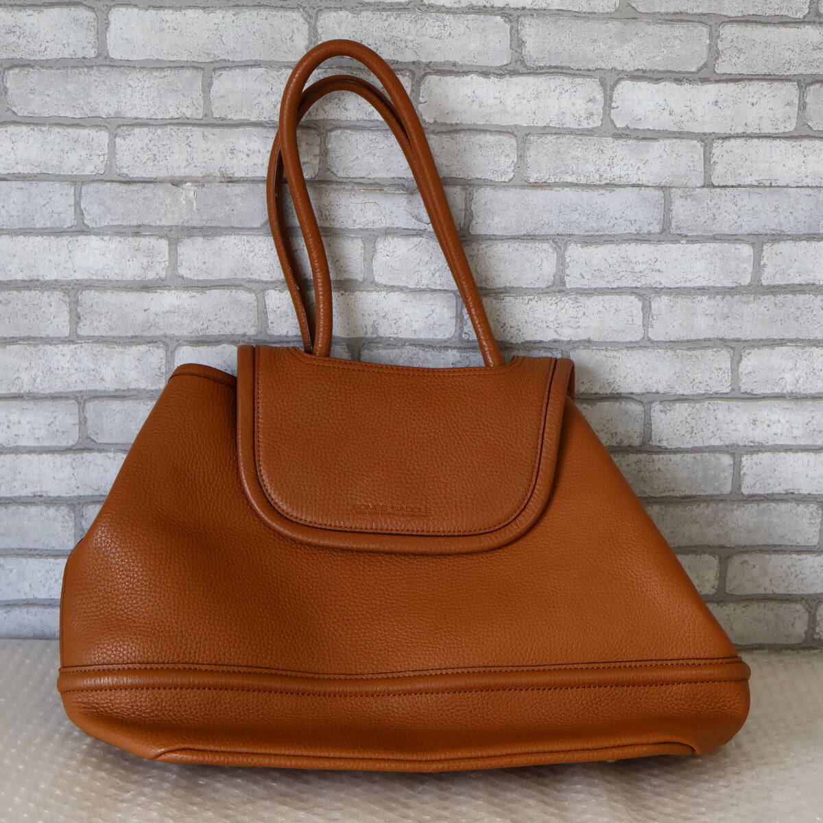 *美品*廃盤品*SOMES/SOMES SADDLE/ソメスサドル*フラップ*レザー*トートバッグ*トート*バッグ*A4*ブラウン*_画像9