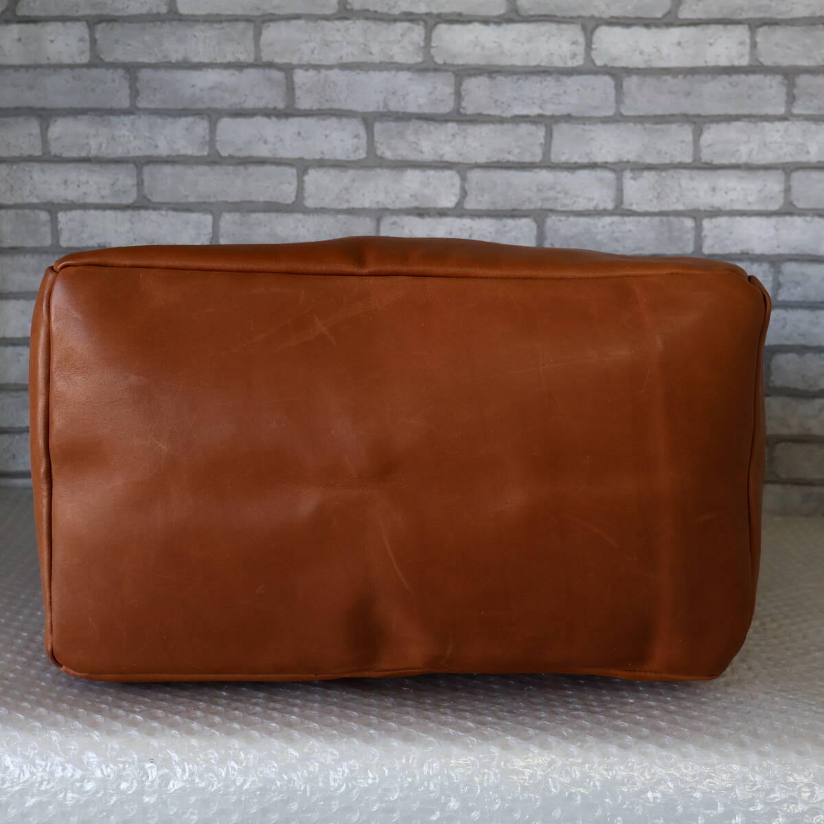 *美品*レア*MARGARET HOWELL HOUSEHOLD GOODS/マーガレットハウエル*特大*レザー*トートバッグ*トート*バッグ*ブラウン*_画像6