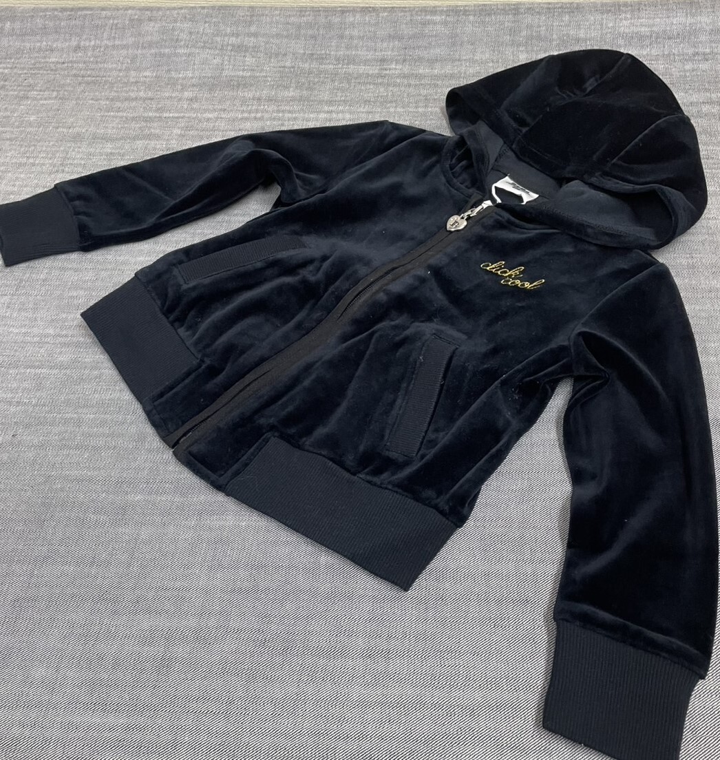 新品タグ付【BEBE べべ　100cm】フードベロアジャケット #15328_画像1