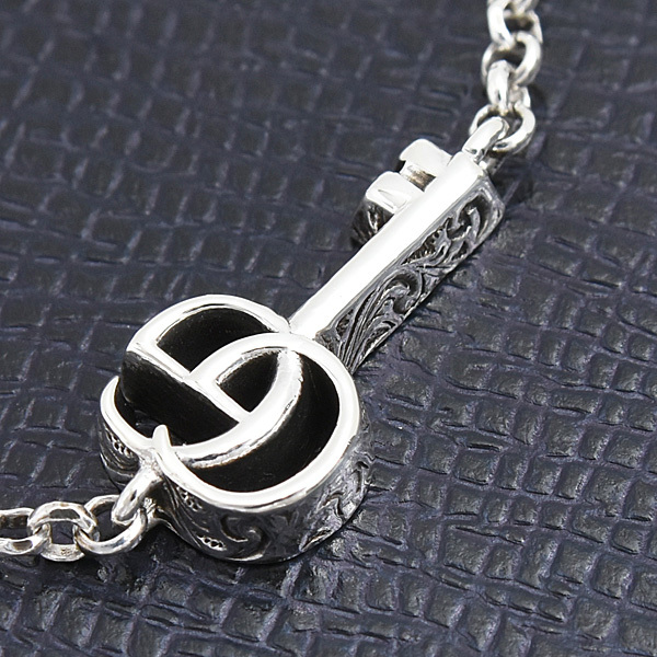 グッチ ブレスレット レディース ダブルG キーチャーム 鍵 サイズ17 シルバー SV925 中古_画像7