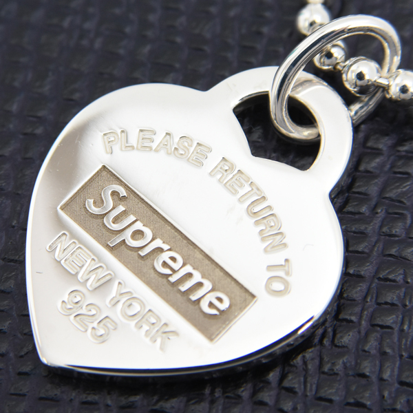 ティファニー ネックレス メンズ リターントゥティファニー シュプリームコラボ シルバー TIFFANY SV925 中古_画像10