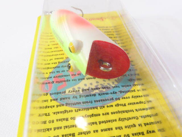 バルサ50 Balsa 50 アンクルスミス Jr パロット ハンドメイドトップウォータールアー (35578_画像2