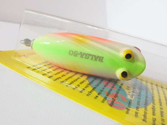 バルサ50 Balsa 50 アンクルスミス Jr パロット ハンドメイドトップウォータールアー (35578_画像3