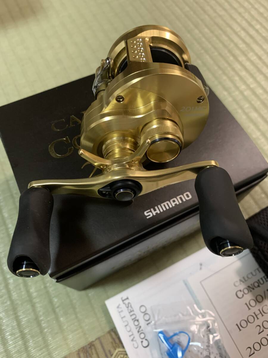 100 иен старт почти новый товар Shimano 21ka LUKA ta Conquest 201HG