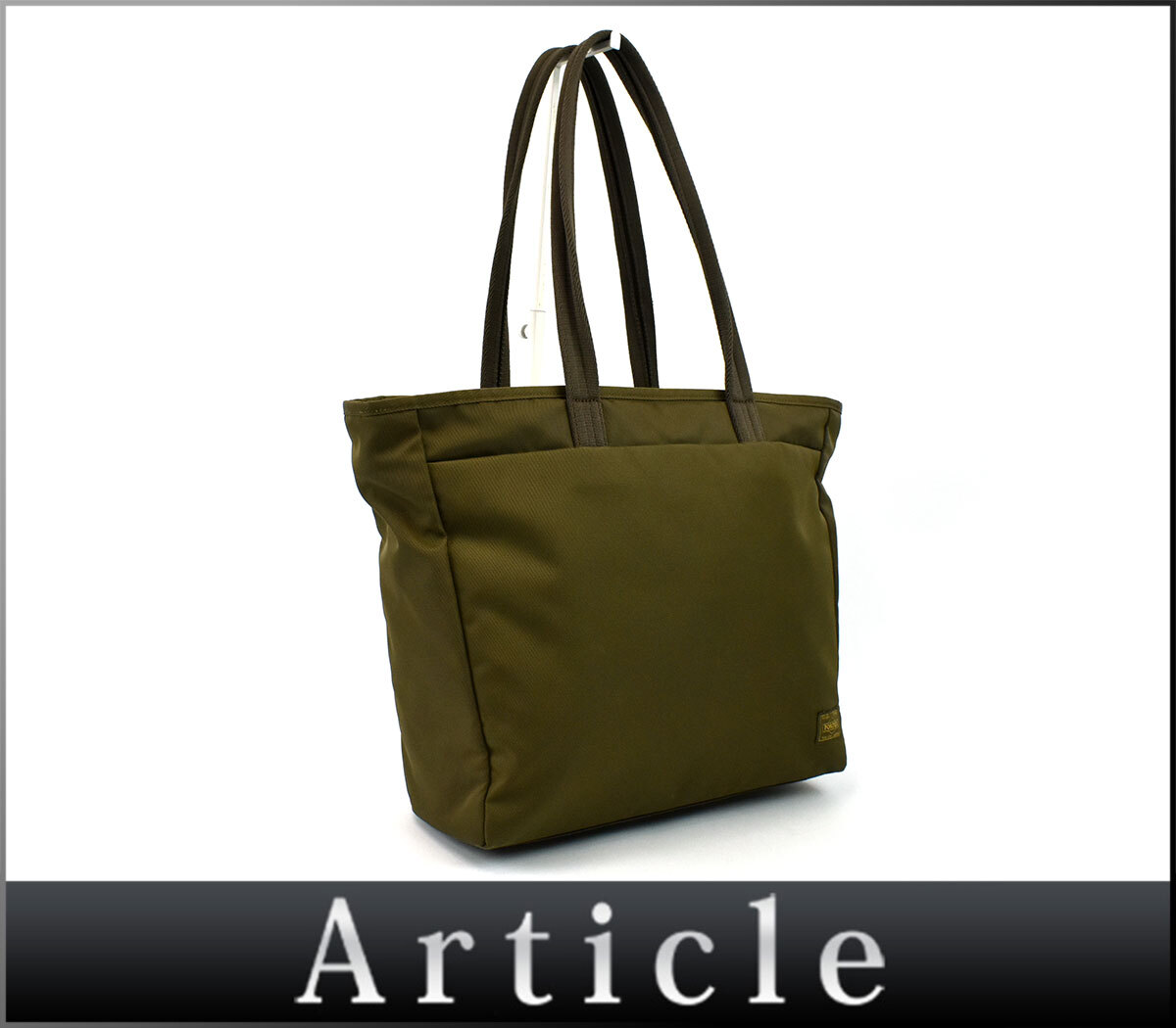 241260* PORTER Porter большая сумка сумка на плечо плечо .. сумка сумка нейлон хаки Gold металлические принадлежности мужской простой / B