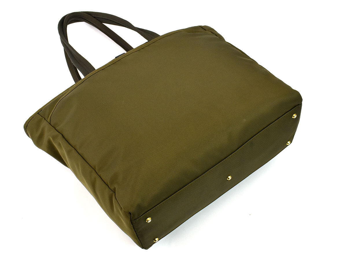 241260* PORTER Porter большая сумка сумка на плечо плечо .. сумка сумка нейлон хаки Gold металлические принадлежности мужской простой / B