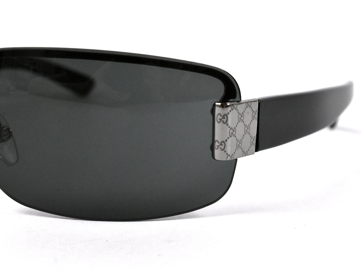 240620* раз нет GUCCI Gucci солнцезащитные очки I одежда GG 1797/S 61*15 пластик metal черный серебряный мужской мелкие вещи / G