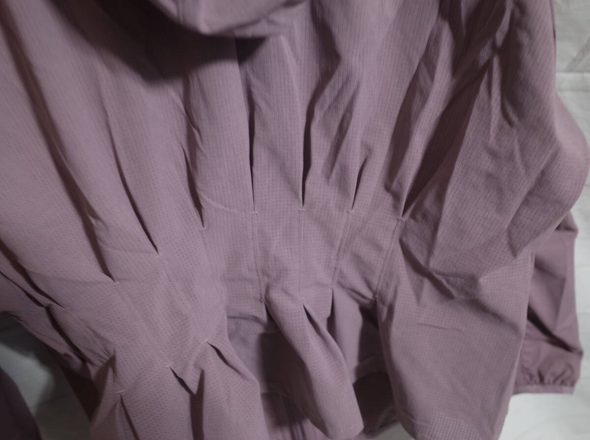 レディース pn193 adidas アディダス プリーツ フーディー パーカー ジャケット M エアロレディー_画像6