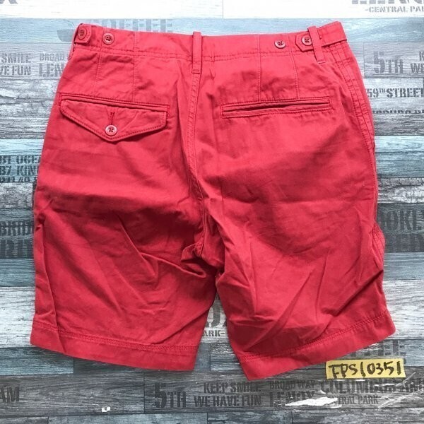 URBAN RESEARCH アーバンリサーチ メンズ コットン ハーフパンツ S 赤_画像3