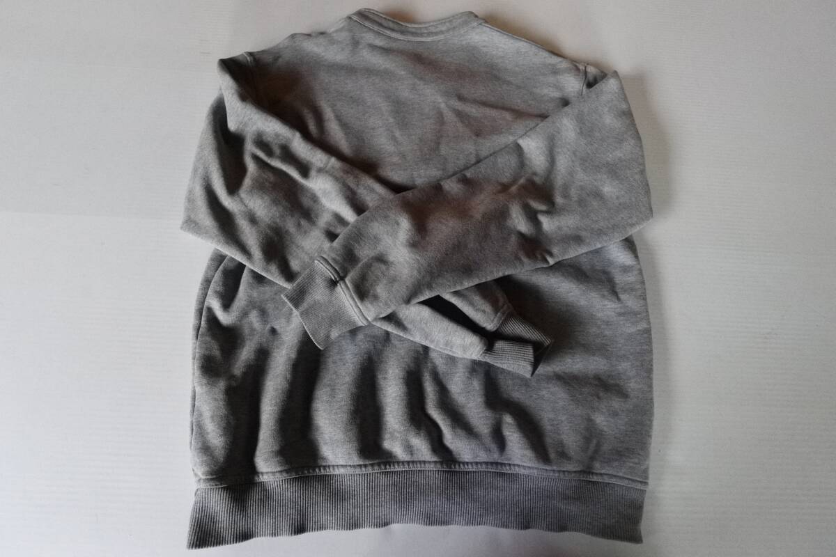 ユニクロUNIQLO コットンスウェットトレーナー 灰グレー メンズM_画像2