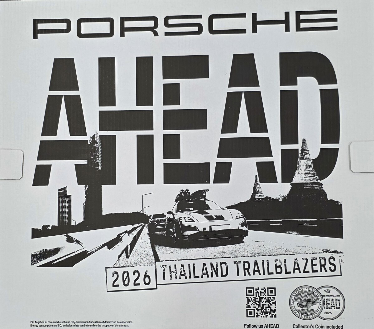 ポルシェ 2026年 壁掛カレンダー 国内正規品 大型カレンダー ドイツ製 Porsche PORSCHE 壁掛け コレクターズコイン 限定 即決_画像1