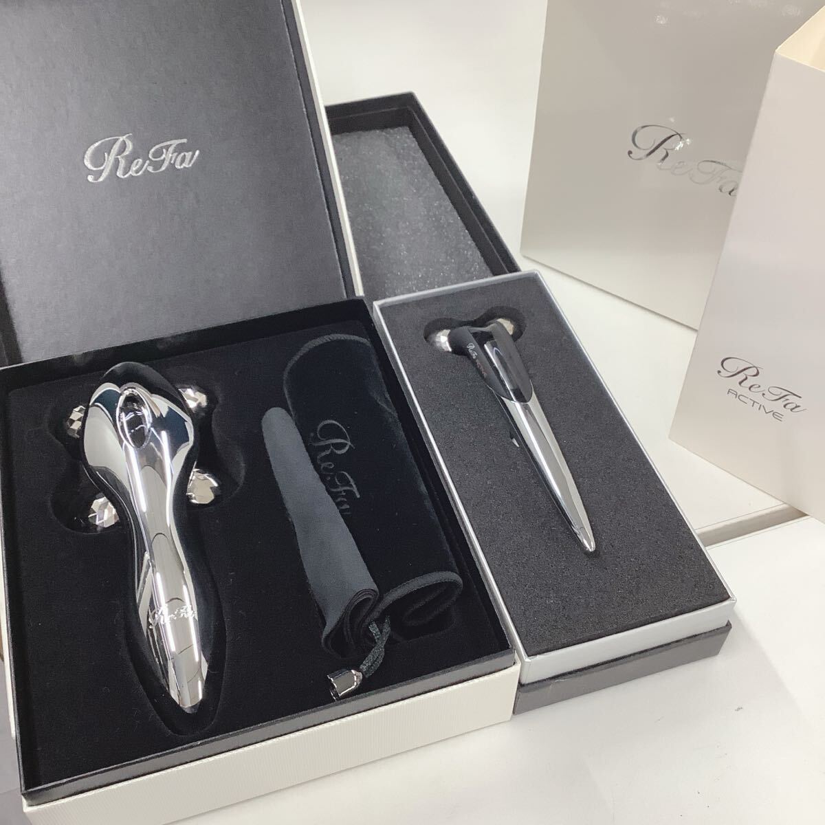 ●ユ112M◎ReFa リファ アクティブディジット　RF-DG2151B-N・フォーカラット　RF-FC1932B　2点まとめて◎_画像1