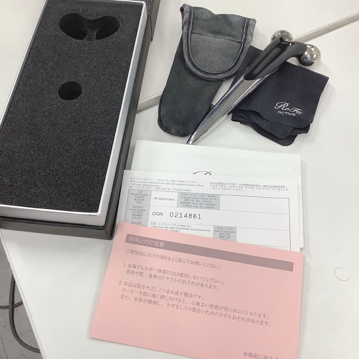 ●ユ112M◎ReFa リファ アクティブディジット　RF-DG2151B-N・フォーカラット　RF-FC1932B　2点まとめて◎_画像6