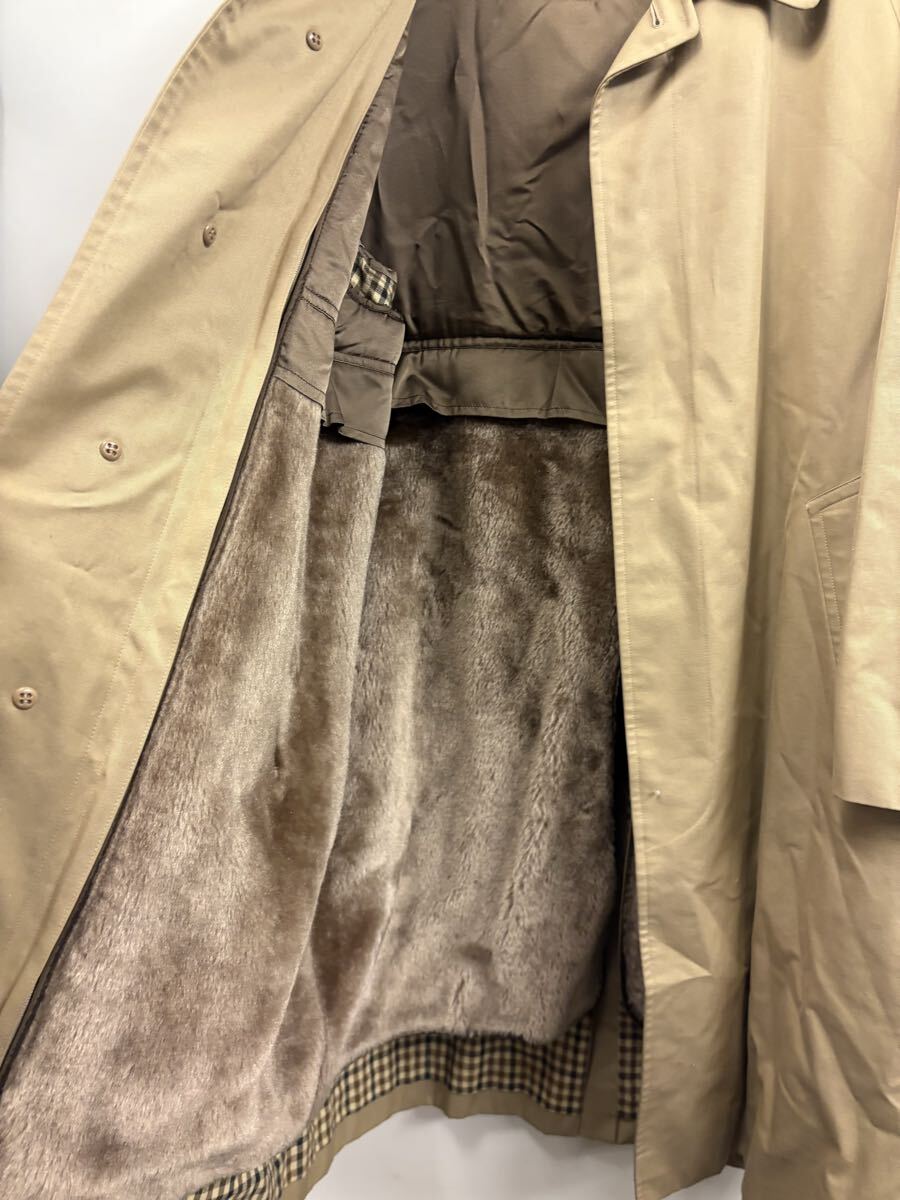 80’s Leo Iozzi × Takashimaya ステンカラーコート ベージュ ライナー付き 日本製 ヴィンテージ_画像3