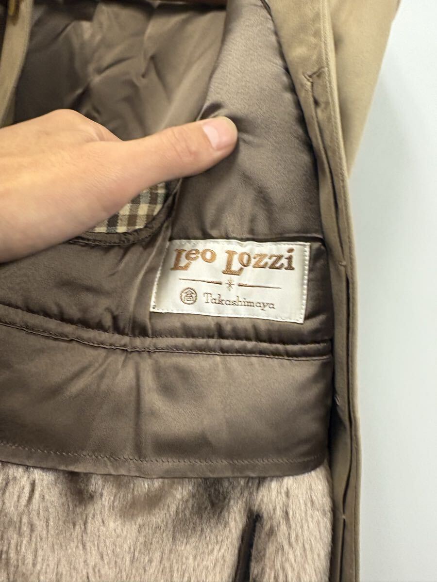 80’s Leo Iozzi × Takashimaya ステンカラーコート ベージュ ライナー付き 日本製 ヴィンテージ_画像4