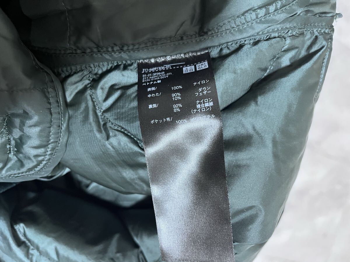 UNIQLO　ユニクロ　ウルトラライトダウンロングベスト211-460913　レディース　XS　ダークグリーン_画像6