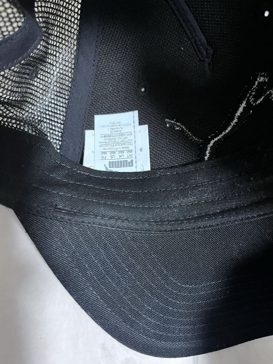 PUMA 　プーマ　キャップ　 プーマ　ブラック　黒　57-60CM 黒 帽子_画像2