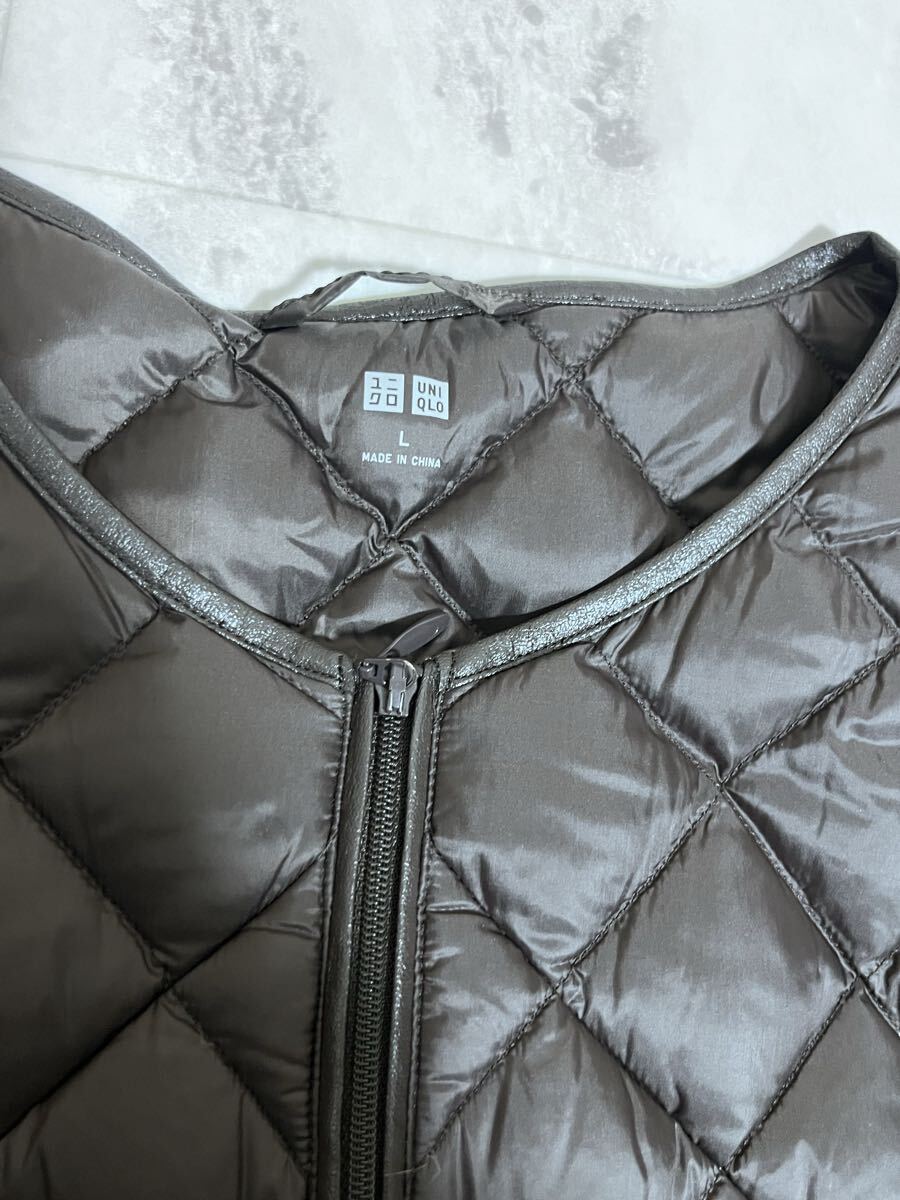 UNIQLO　ユニクロ　ウルトラライトダウン　ジャケット　レディース　Lサイズ　ブラウン　茶_画像2