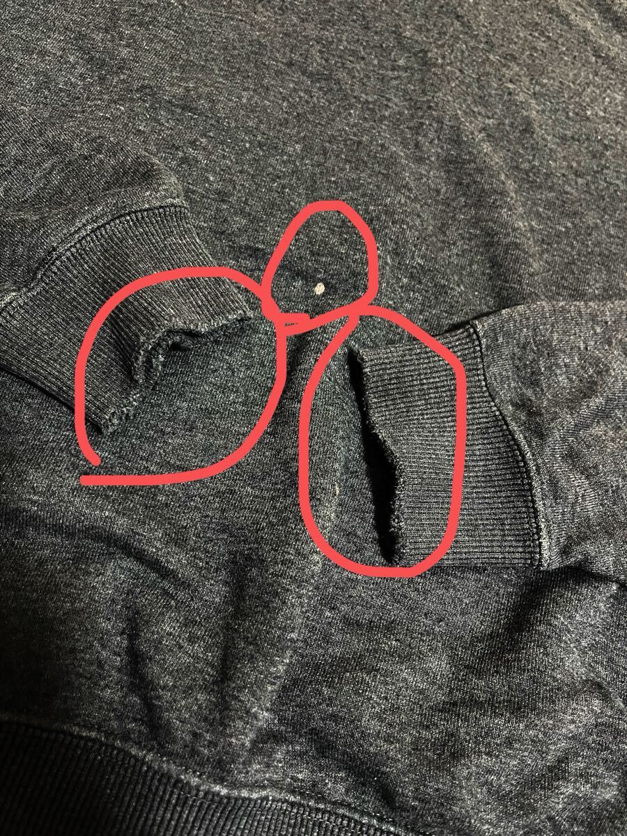 ユニクロ UNQLO　グレー スウェット 長袖 Mサイズ　裏起毛ではありません_画像2