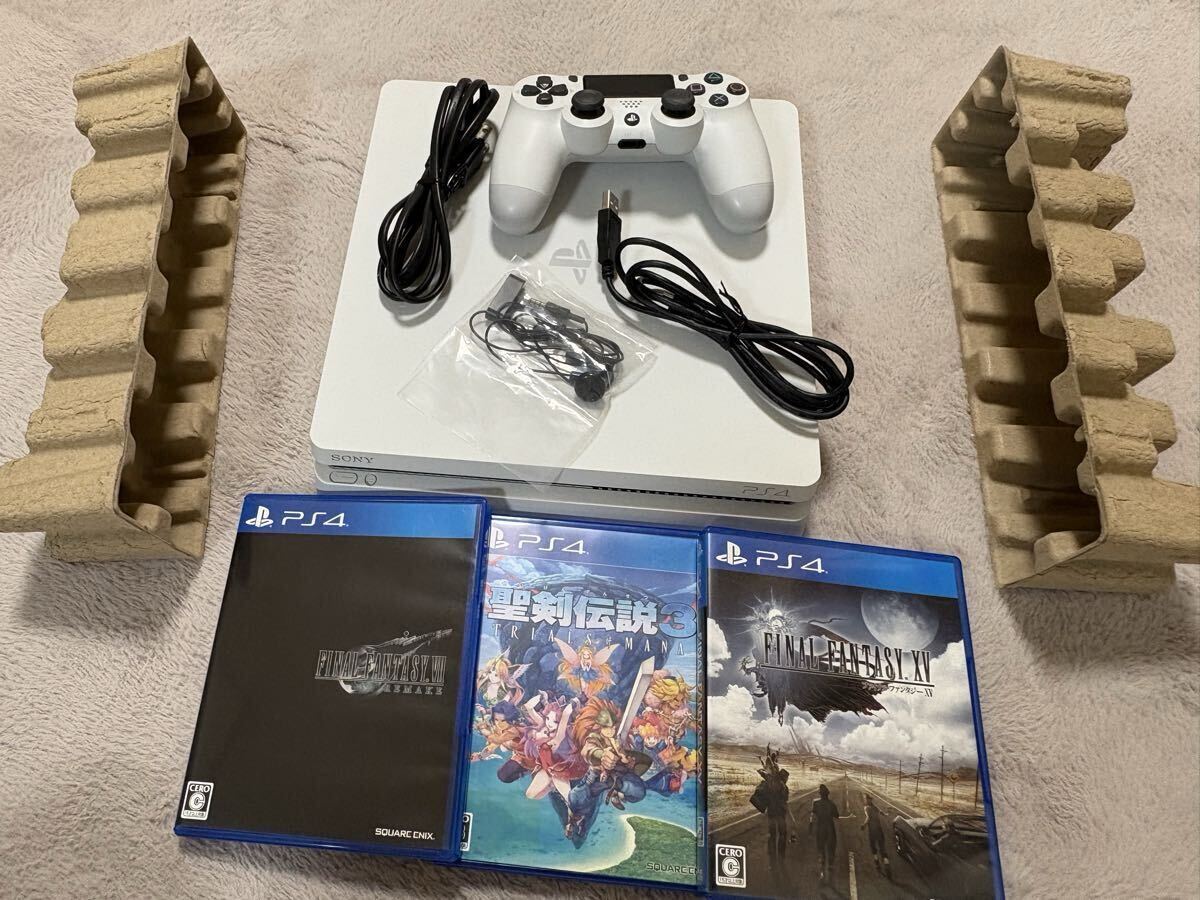ほぼ未使用品　PlayStation4 CUH-2200A ホワイト PS4 ソニーSwitch_画像7
