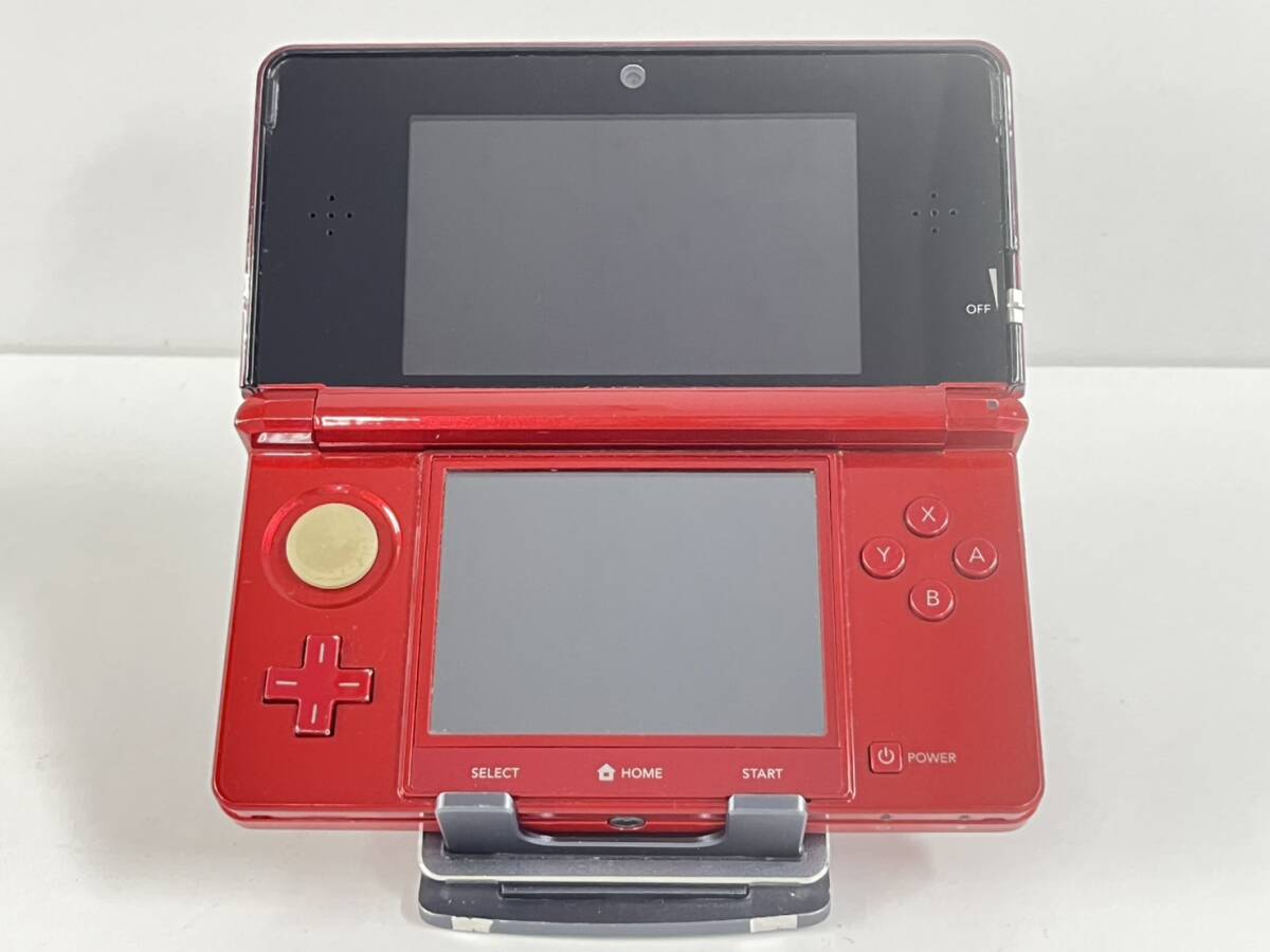 Nintendo 3DS フレアレッド CTR-001(JPN) 本体セット 動作確認済み あ-51_画像3
