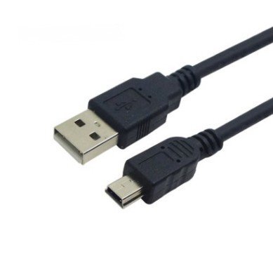 【vaps_3】USB2.0 ケーブル A-miniB 1m ブラック USBケーブル 送込_画像1