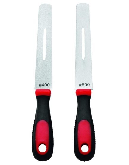 【vaps_4】カクセー 包丁研ぎ ダイヤモンドシャープナー やわらか 切れ味復活 約全長18.8cm ステンレス ABN-03 送込_画像1