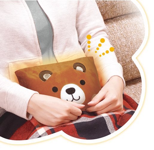 【VAPS_1】ぽかぽかくまさん 蓄熱式エコ湯たんぽ コードレス HAC3754A 送込_画像2