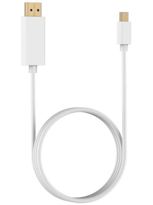 【vaps_2】Mini DisplayPort - HDMI 変換ケーブル 《ホワイト》 1.8m 送込_画像2