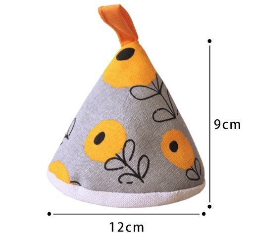 [vaps_3] треугольник прихватка { цветочный принт желтый } кастрюля с двумя ручками -тактный ub кастрюля Северная Европа способ модный симпатичный жаростойкий рукавица ручка кастрюля крышка толстый перчатки включая доставку 