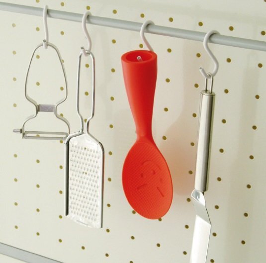 【vaps_2】曙産業 自立しゃもじ ホワイト 日本製 衛生的 ダブルエンボス加工でごはんがこびりつかない PM-900 送込_画像3