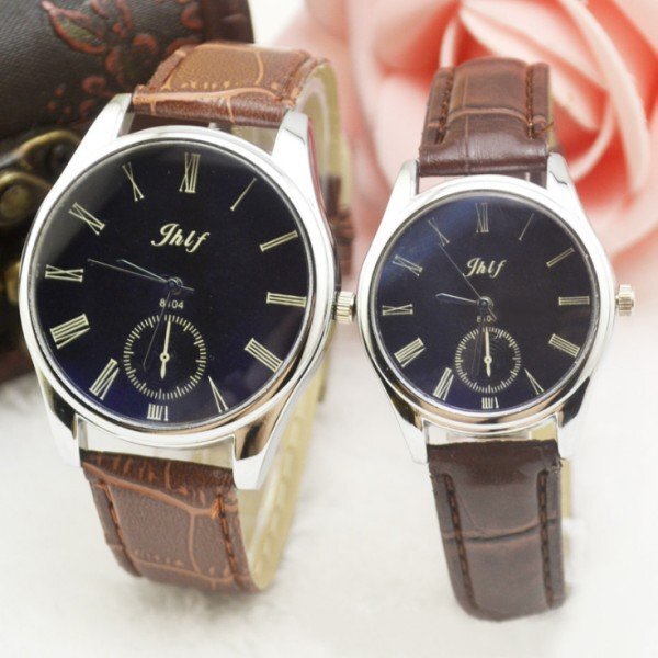 【vaps_7】レディース アナログクォーツウォッチ 《ブラウンベルト》 カジュアル シンプル 送込_画像2