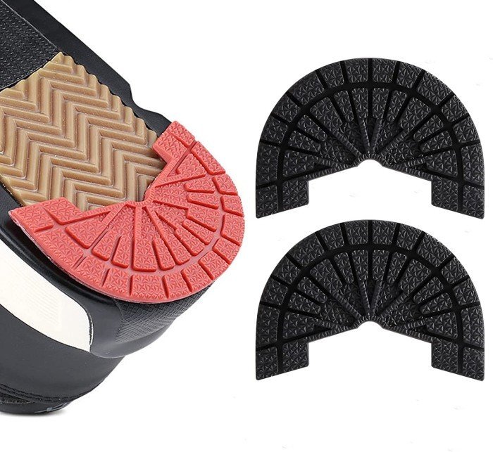 【vaps_2】ヒールプロテクター 左右セット 《ブラック》 27.5-28cm(45-46) ソール ヒールガード 靴底 かかと 補修 保護 補強 送込_画像1