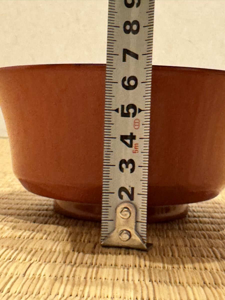 汁物椀(蓋付き)11客　鳳凰柄、朱色 汁椀 木製漆器 時代物 和食器_画像5