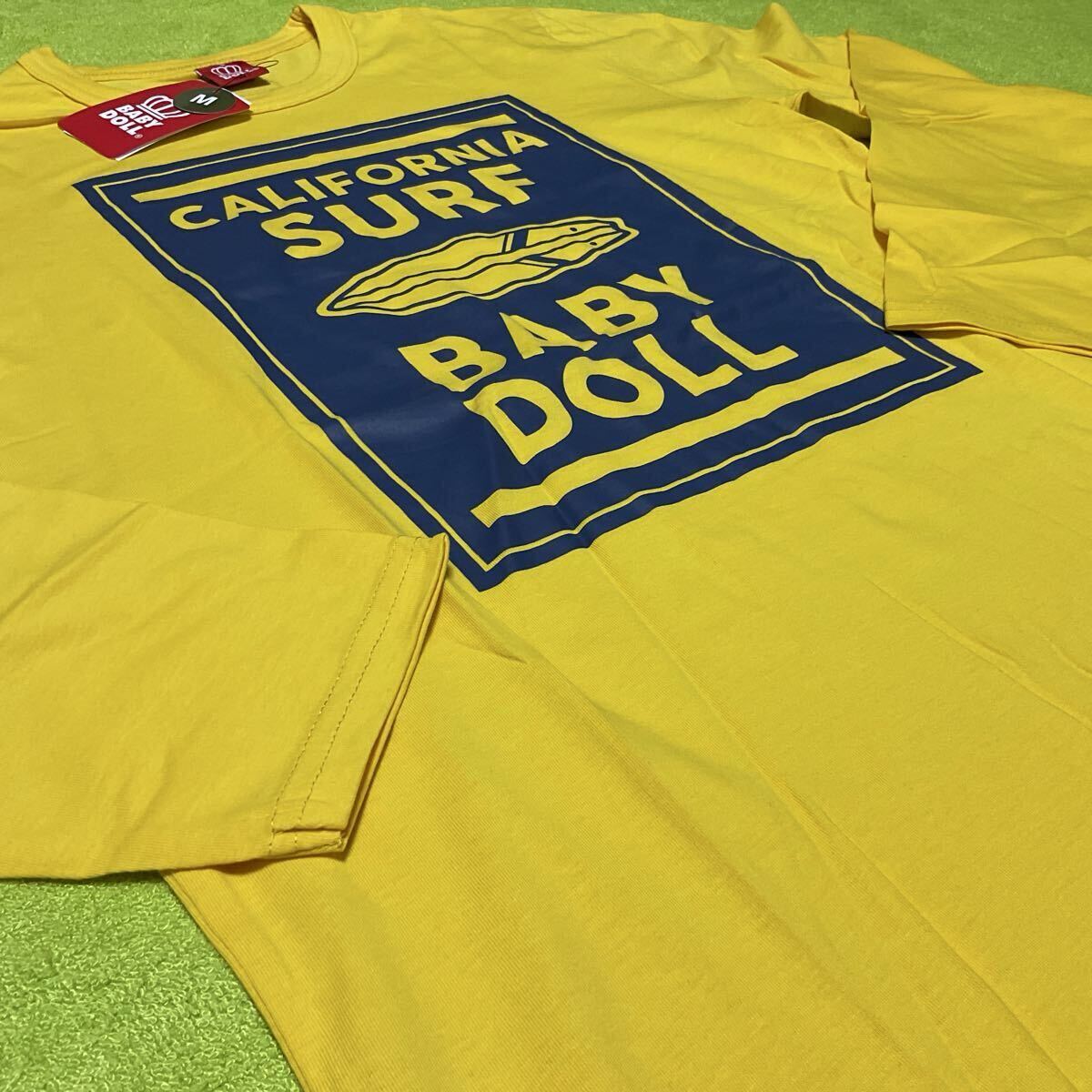 BABY DOLL 大人Mサイズ　新品2640円　サーフボードロンT 長袖Tシャツ イエロー_画像3