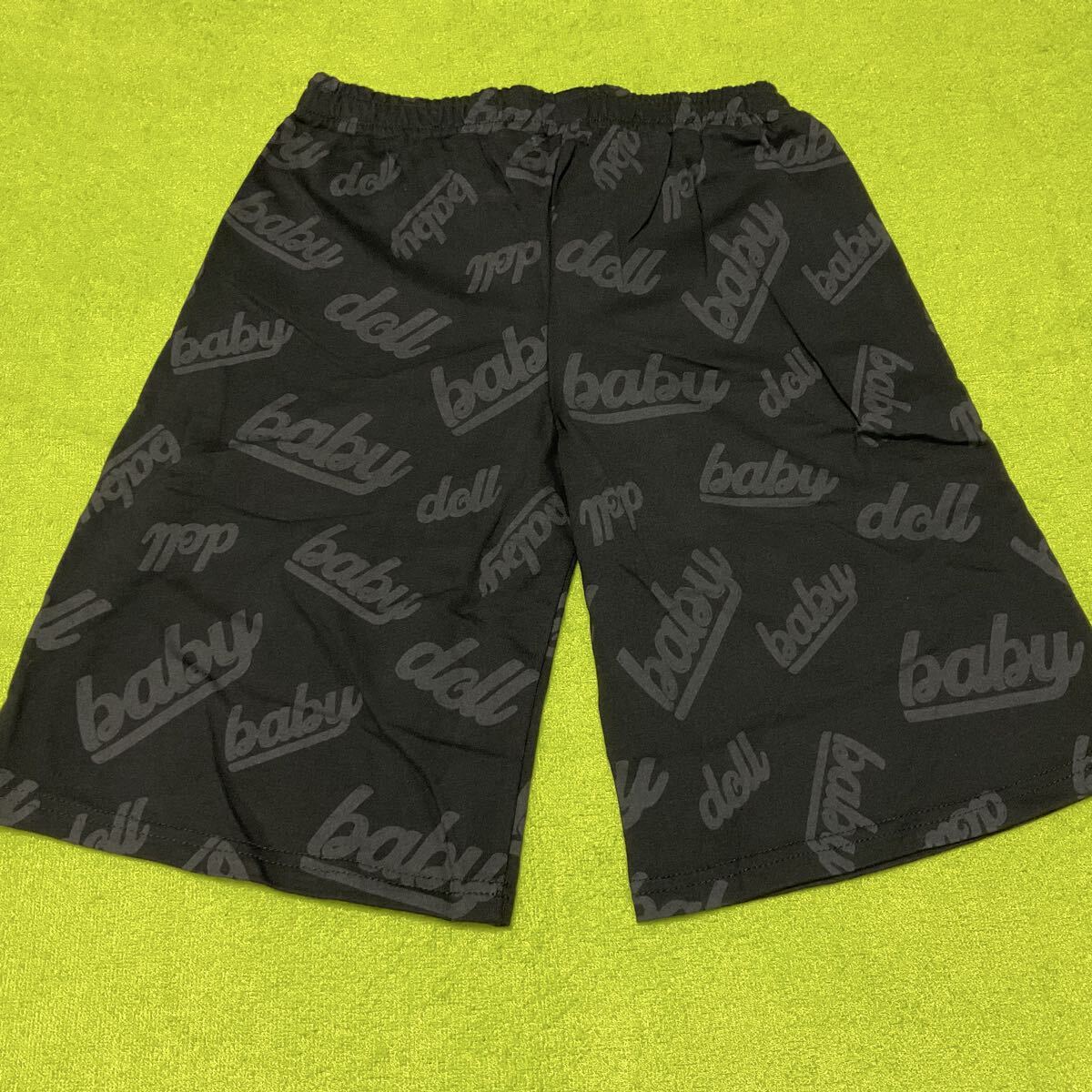 BABY DOLL 大人Sサイズ　新品2959円　 ショートパンツ　半ズボン　 シンプルハーフパンツ ブラック　ロゴタイポ_画像4