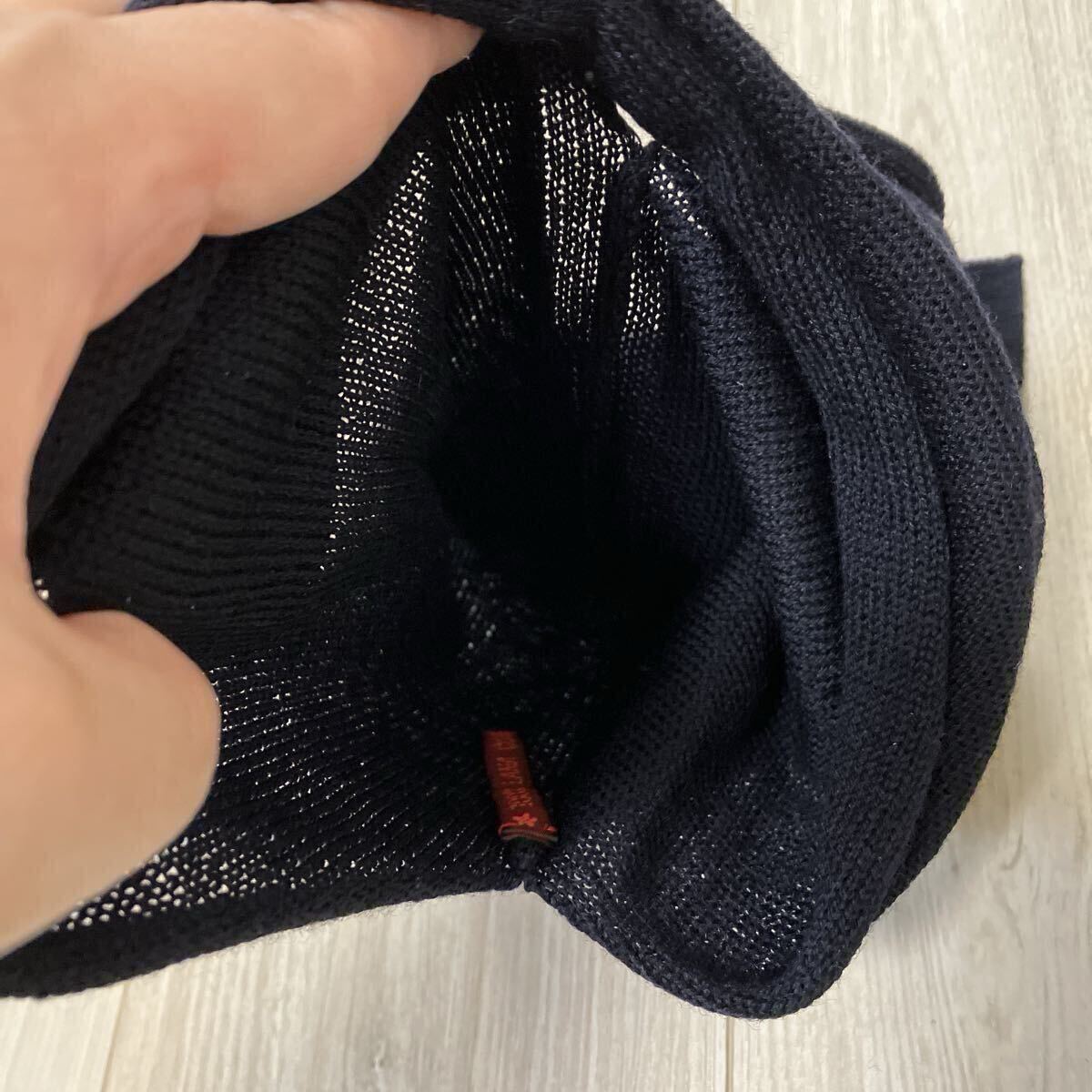 ダニエラグレジス DANIELA GREGIS ウール ニット ミニハンドバッグ /ネイビー_画像5