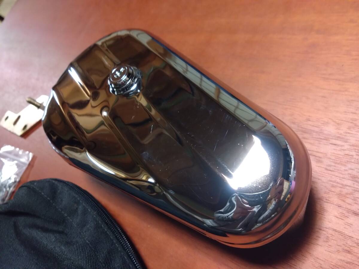 Neofactory ネオファクトリー CUSTOM CHROME カスタムクローム ティアドロップツールボックス 工具ケース ブラケット ハーレー ショベル用_画像6