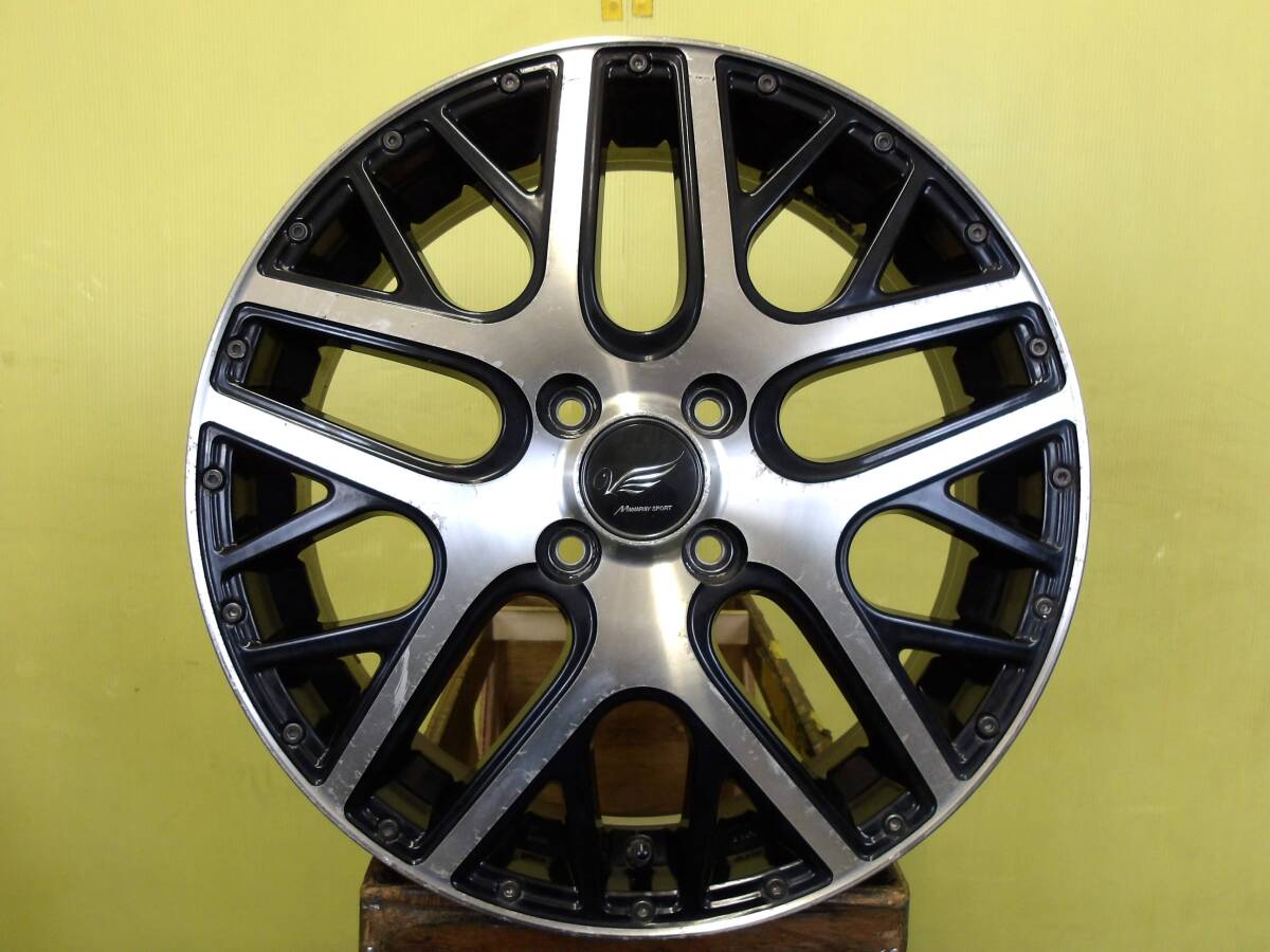 H2868 中古 4本 マナレイスポーツ 16 x 5J +45 4H 100 ブラックP ムーブ コペン ウェイク ワゴンR スペーシア ハスラー N-BOX デリカミニ_画像3