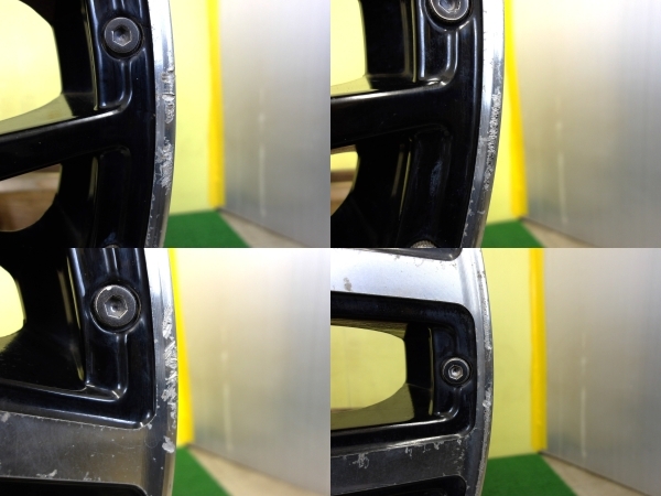 H2868 中古 4本 マナレイスポーツ 16 x 5J +45 4H 100 ブラックP ムーブ コペン ウェイク ワゴンR スペーシア ハスラー N-BOX デリカミニ_画像8