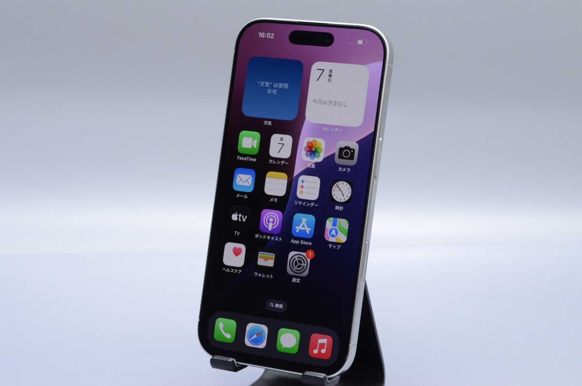 Apple iPhone16 Pro 256GB белый титан MYN13J/A батарея 93% #SIM свободный *Joshin5261[1 иен начало * бесплатная доставка ]