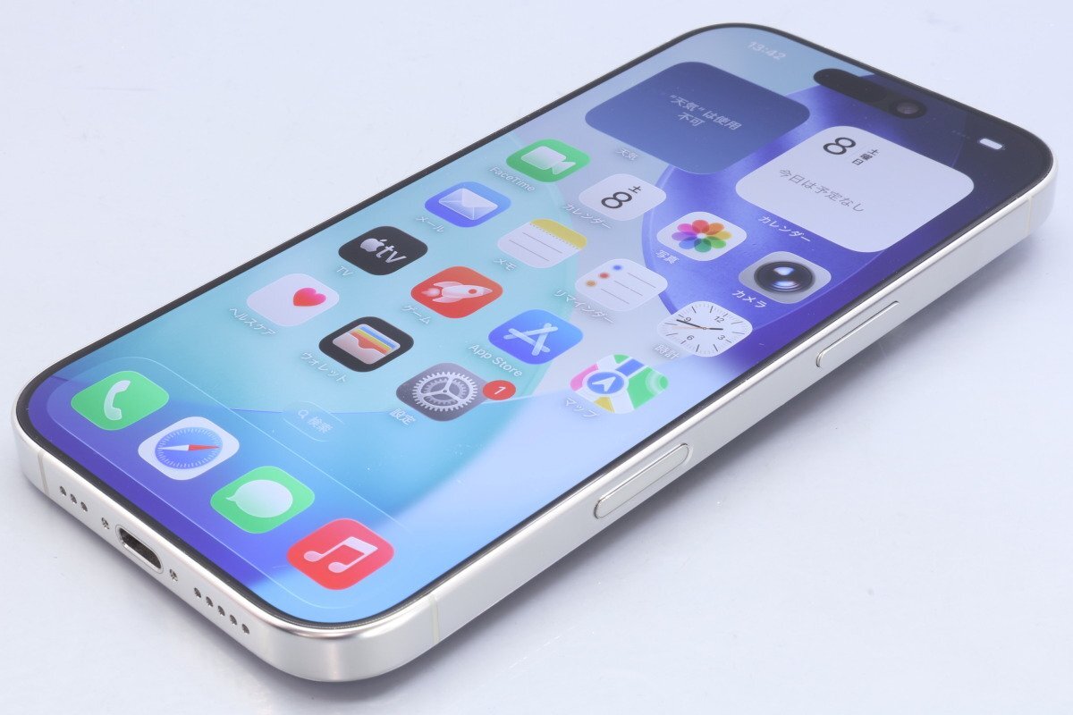 Apple iPhone16 Pro 128GB белый титан A3292 MYMW3J/A батарея 99% #SIM свободный *Joshin7975[1 иен начало * бесплатная доставка ]