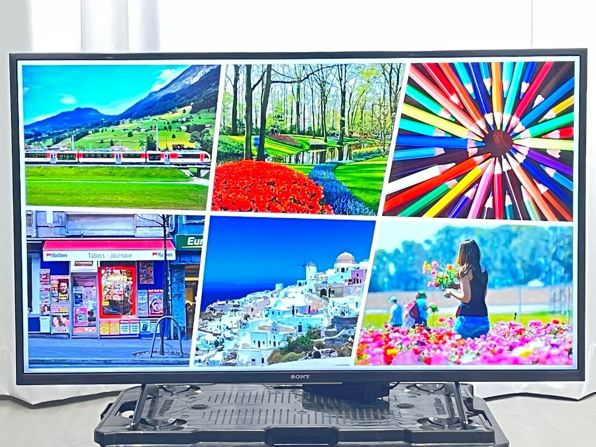 43インチ液晶4Kテレビ SONY KJ-43X8000H(2020年製造)HDR/Net動画 ■ソニー BRAVIA★Joshin3579(難あり)●1円開始・直接引渡可_画像1