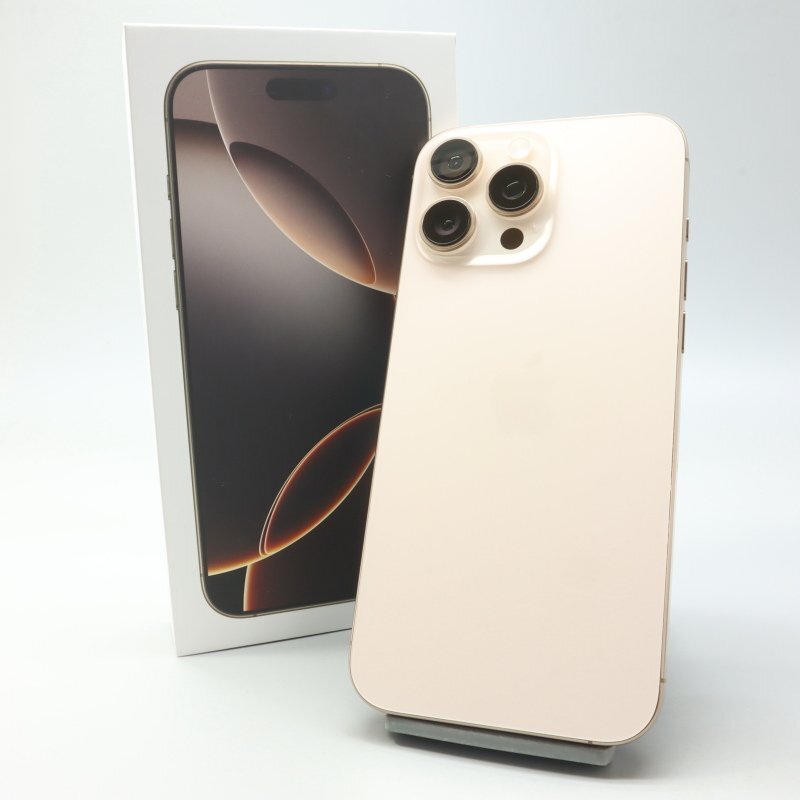 Apple iPhone16 Pro Max 256GB デザートチタニウム A3295 3N530J/A バッテリ100% ■SIMフリー★Joshin8265【1円開始・送料無料】_画像1
