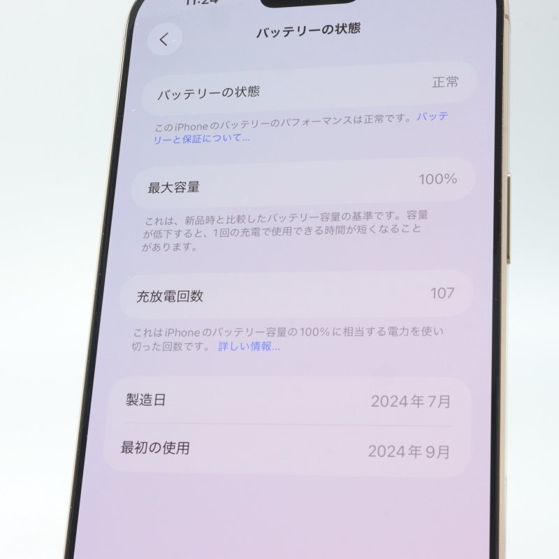 Apple iPhone16 Pro Max 256GB デザートチタニウム A3295 3N530J/A バッテリ100% ■SIMフリー★Joshin8265【1円開始・送料無料】_画像5