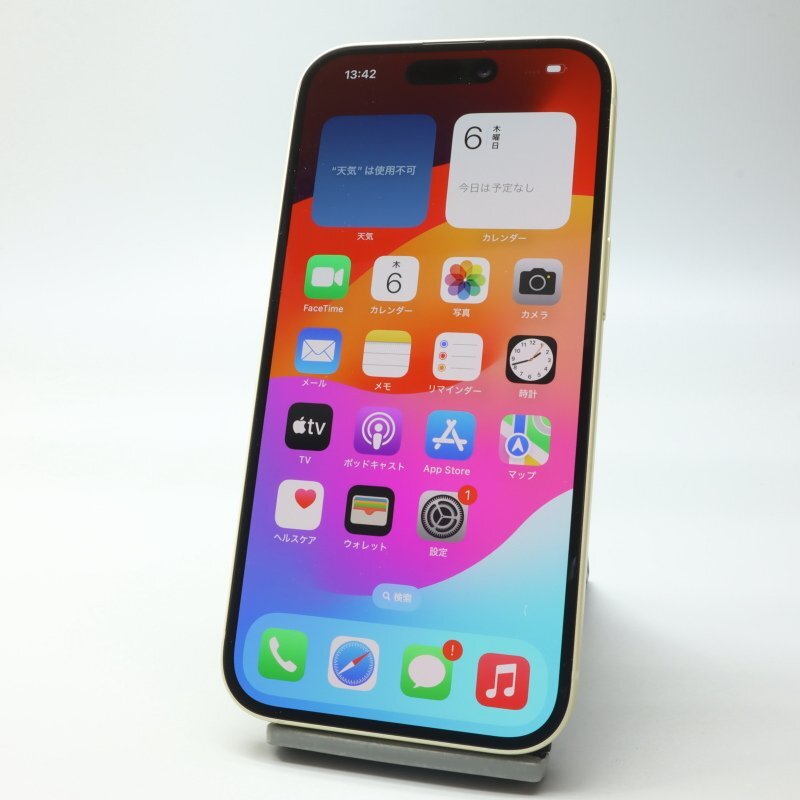 Apple iPhone15 512GB Yellow MTMW3J/A батарея 100% #SIM свободный *Joshin4967[1 иен начало * бесплатная доставка ]